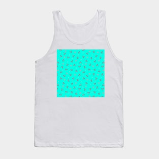 blue cherry abstract background design Tank Top